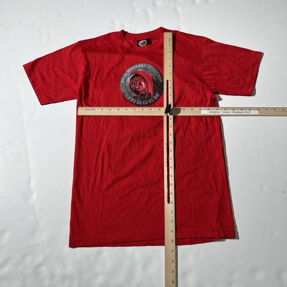 Vintage Red Digital Cinema Dragon Shootwear Camera Shirt Small - Picture 2 of 9